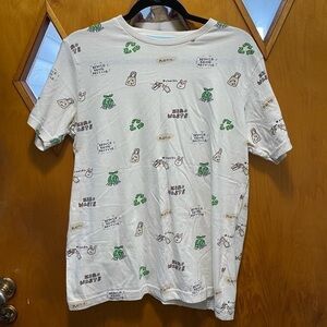 Denim & Flower Ricky Singh Eco Proud T-Shirt Reduce Reuse Recycle Tee Mens M